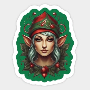 Holiday Elf: Elf Illustration for the Holidays! Sticker